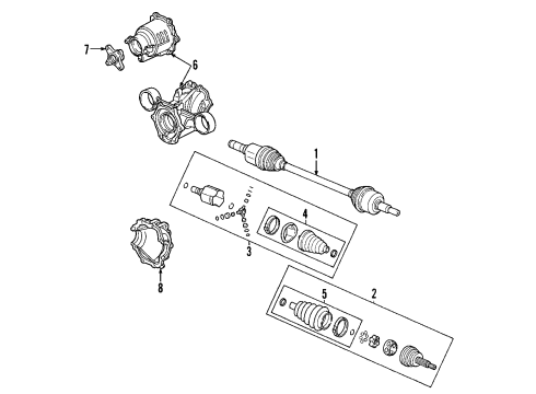 2006 Chevy Equinox Differential - Rear Diagram