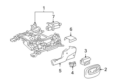 2004 Buick Rainier Upper Cover Diagram for 88979497