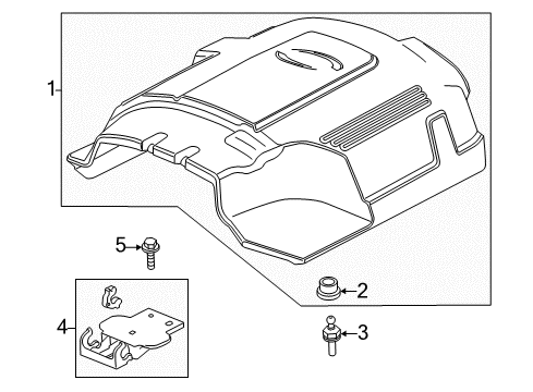 2011 Chevy Suburban 2500 Engine Appearance Cover Diagram