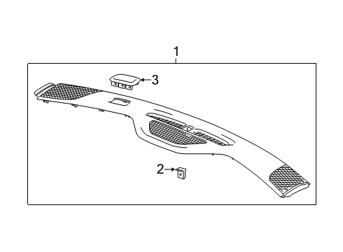 2020 Chevy Blazer Instrument Panel Components Diagram