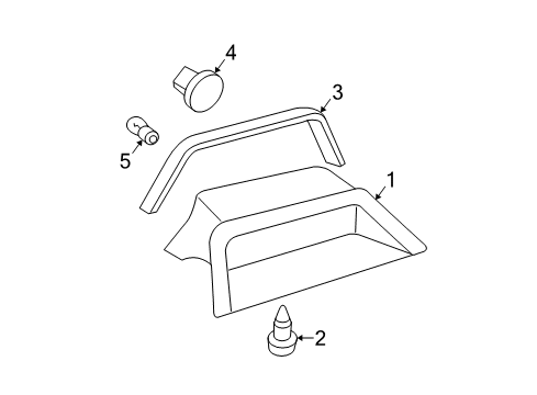 1998 Buick Park Avenue High Mount Lamps Diagram