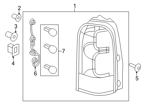 2006 Pontiac Montana Socket & Wire Diagram for 89026740