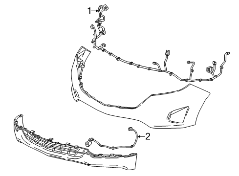 2020 Chevy Equinox Bumper & Components - Front Diagram