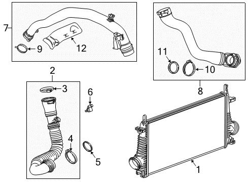 2013 Buick Regal Intercooler Diagram for 20979494