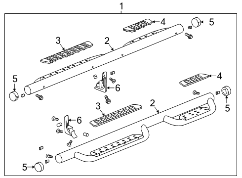 2020 Chevy Colorado Running Board Diagram 4 - Thumbnail
