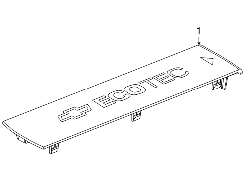 2011 Chevy Cruze Engine Appearance Cover Diagram 2 - Thumbnail