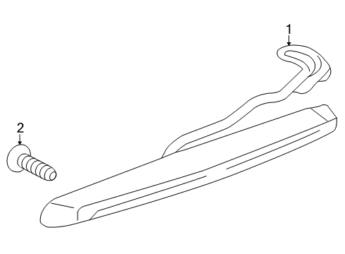 2013 Cadillac SRX High Mount Lamps Diagram