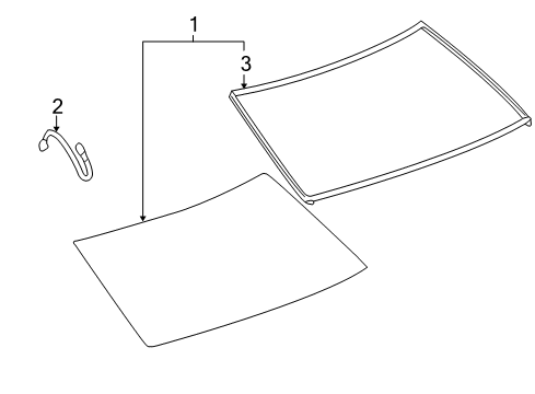 2007 Cadillac DTS Reveal Moldings Diagram