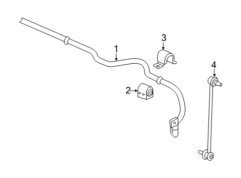 2008 Chevy HHR Stabilizer Bar & Components Diagram