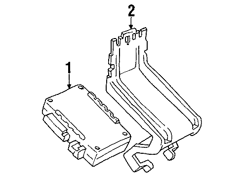 1994 Pontiac Bonneville Module Diagram for 25624030