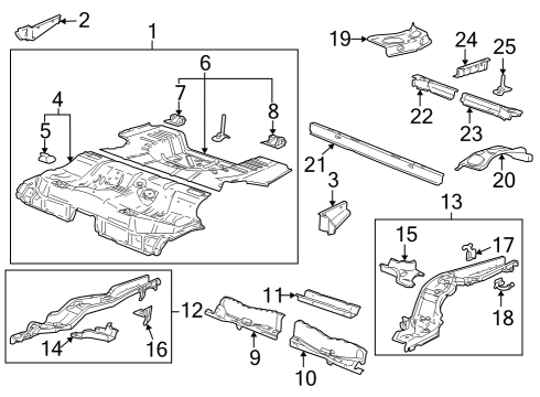 2001 Saturn LW200 Suspension Support Diagram for 21018594