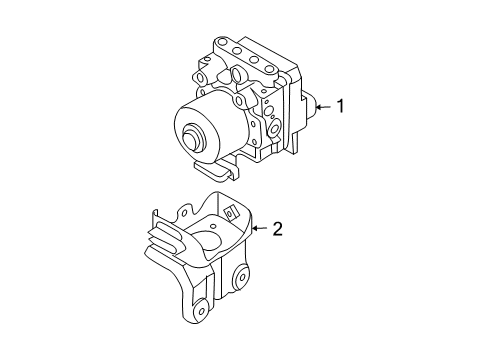 2004 Chevy Aveo Modulator Valve Diagram for 96534909