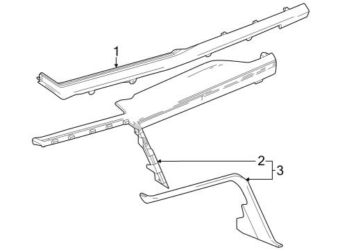 2025 GMC Sierra 2500 HD Instrument Panel Components Diagram