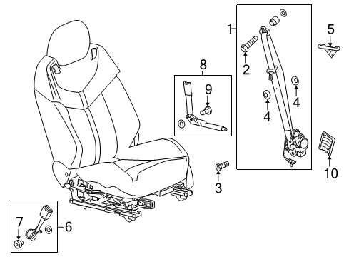 2017 Chevy SS Front Seat Belts Diagram