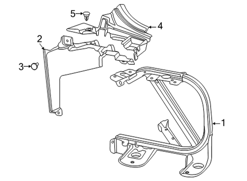 2025 Chevy Corvette Radiator Support Diagram 2 - Thumbnail