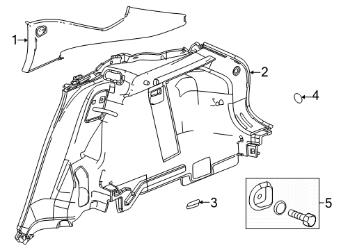 2024 Buick Envista Interior Trim - Quarter Panels Diagram 2 - Thumbnail