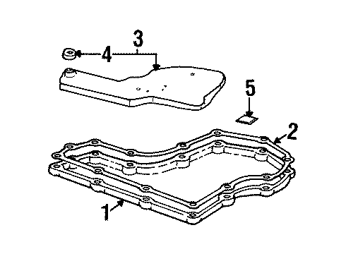 1998 Oldsmobile Cutlass Transaxle Parts Diagram