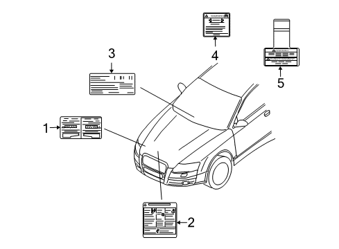 2010 Pontiac G3 Emission Label Diagram for 96953607