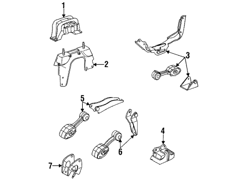 1995 Saturn SL2 Engine Mounting Diagram