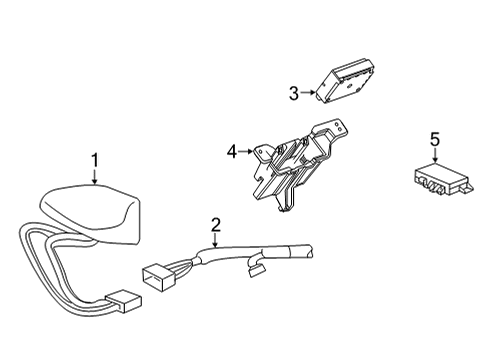 2021 Buick Encore GX Communication System Components Diagram
