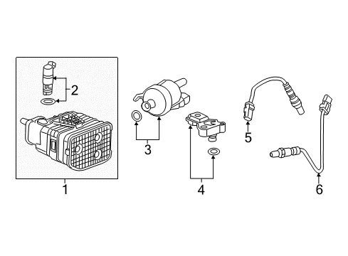 2018 Cadillac CT6 Filter Diagram for 84488702