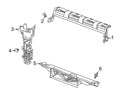 2020 GMC Sierra 2500 HD Splash Shields Diagram 2 - Thumbnail