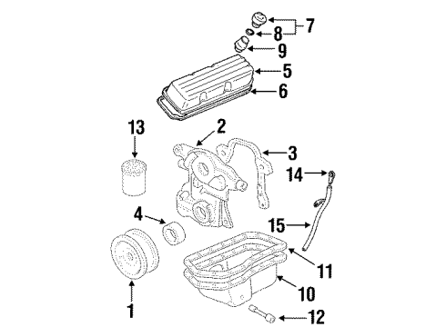 2001 Pontiac Grand Prix Engine Parts Diagram 2 - Thumbnail