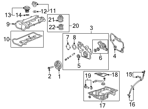 2007 Pontiac G5 Engine Parts Diagram
