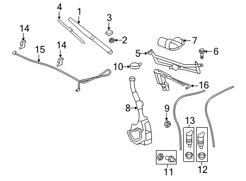 2008 Saturn Outlook Wipers Diagram