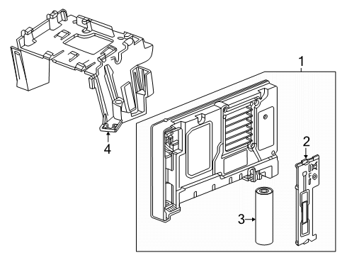 2024 GMC Sierra EV Communication System Components Diagram