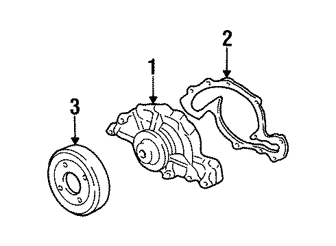 1999 Oldsmobile Intrigue Water Pump Diagram 2 - Thumbnail