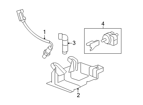 2009 Pontiac Torrent Emission Components Diagram 2 - Thumbnail