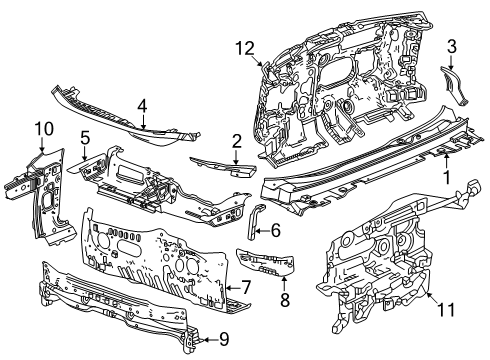 2024 Chevy Blazer EV Cowl Diagram