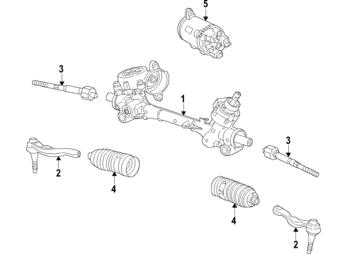 2025 Chevy Malibu Steering Gear & Linkage Diagram