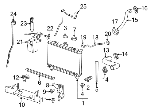 2013 Chevy Camaro Air Duct Diagram for 22847775