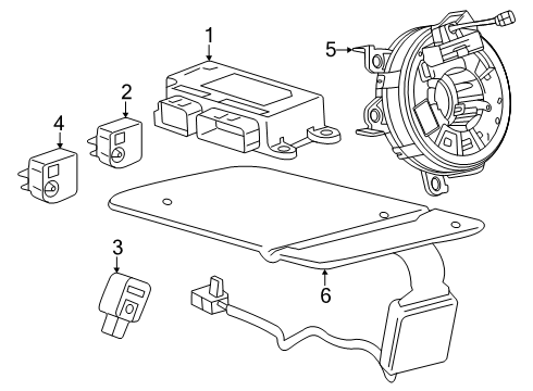 2025 Chevy Equinox Air Bag Components Diagram 2 - Thumbnail