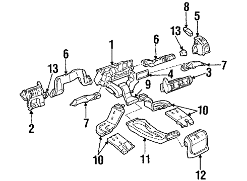 1998 Cadillac Catera Ducts Diagram
