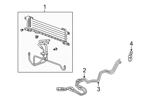 2006 Cadillac SRX Trans Oil Cooler Diagram