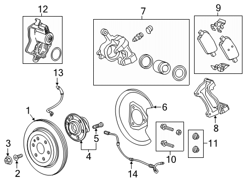 2024 Chevy Traverse Parking Brake Diagram