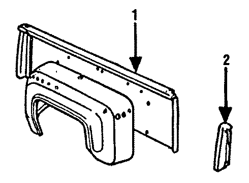 1985 Chevy C10 Side Panel & Components Diagram