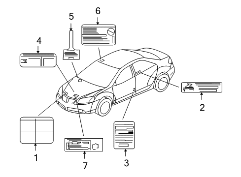 2007 Pontiac G6 Information Labels Diagram