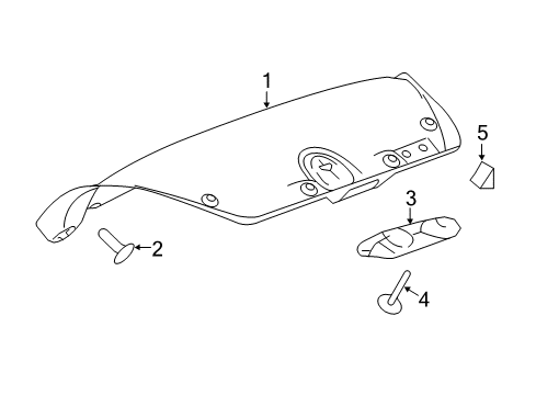 2013 Buick LaCrosse Interior Trim - Trunk Diagram