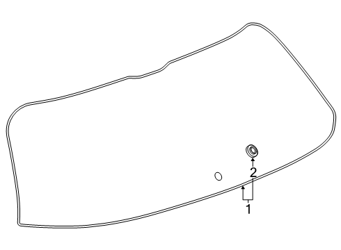 2025 Chevy Equinox Glass - Lift Gate Diagram