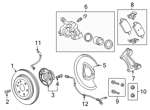 2021 GMC Acadia Anti-Lock Brakes Diagram