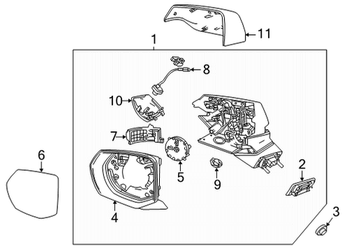 2022 Cadillac Escalade ESV Lower Cover, Rear Diagram for 84729955