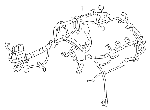 2015 GMC Terrain Engine Harness Diagram for 84215069