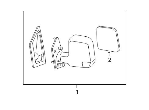 2021 GMC Savana 3500 Mirrors Diagram