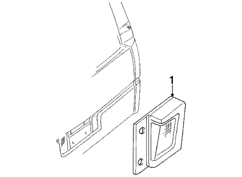1992 Oldsmobile Silhouette Backup Lamps Diagram