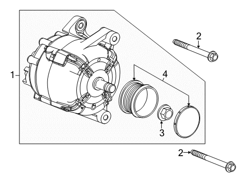 2017 Buick Encore Alternator Diagram for 13597226