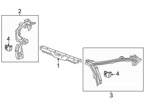 2025 Chevy Equinox Radiator Support Diagram
